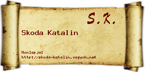 Skoda Katalin névjegykártya